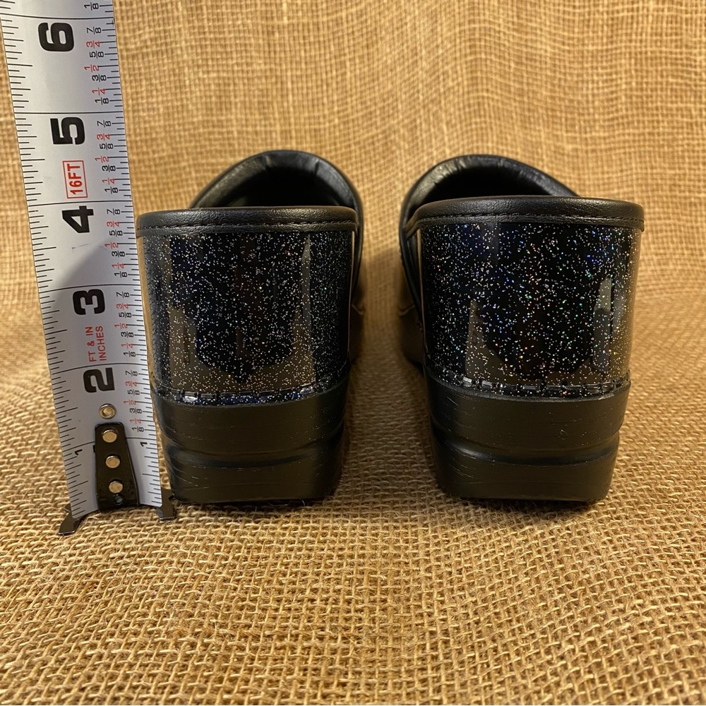 Dansko clogs black with sparkles leather professional womens size 8.5 EU 39 - Picture 8 of 13
